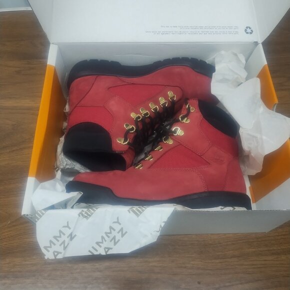 Mens 6" Timberland field boots Dk Rd Sz 8 - Picture 16 of 16